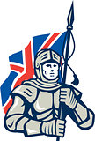 Knight British Flag Retro