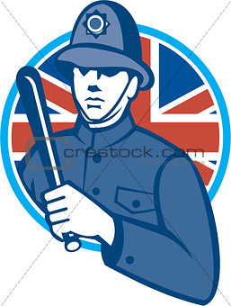 British Bobby Policeman Truncheon Flag