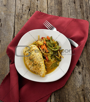 Lemon Chicken With Vegetables