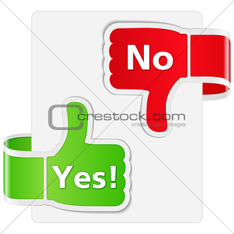 Yes and No Signs