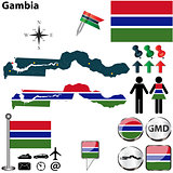 Map of Gambia