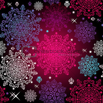 Seamless colorful christmas pattern