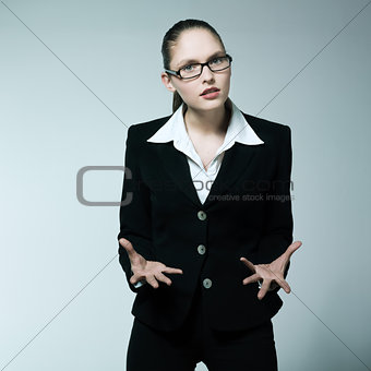 angry business woman