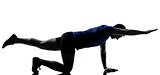 man exercising workout push ups