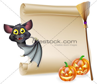 Halloween scroll with space