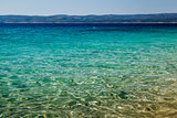 Wonderful Adriatic Sea with Deep Blue Water near Split, Croatia 