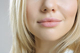 Close-up shot of woman lips
