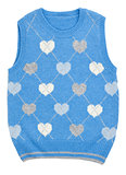 baby blue knitted vest