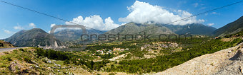 Summer  Llogara pass (Albania) panorama.