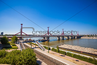 Rakoczi bridge pillars from Budapest, Hungary