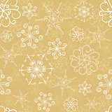 Snowflakes seamless pattern