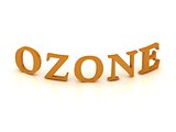 OZONE sign with orange letters 