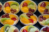 Lemon Custard Tarts with Fruits