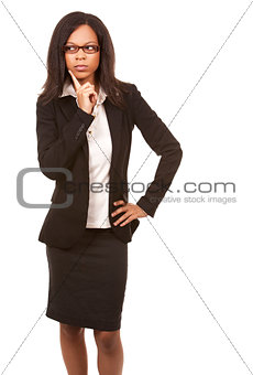 business woman thinking