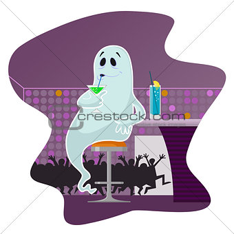 Ghost in the bar