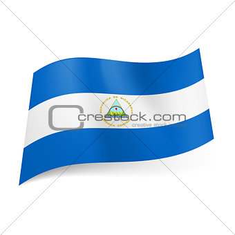 State flag of Nicaragua.