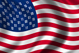 USA spy flag concept