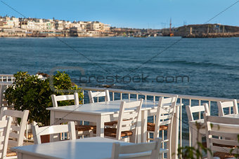 Coffee terrace with sea view 
