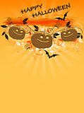 Background with pumpkins