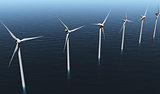 Wind generators on the sea