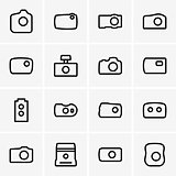 Photo camera icons