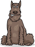 schnauzer dog cartoon illustration