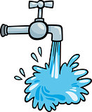 water tap clip art cartoon illustration