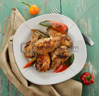 Grilled Chicken Wings 