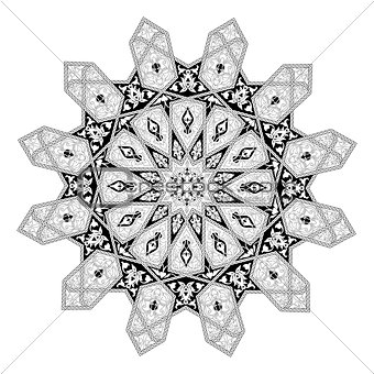 Arabian floral pattern motif