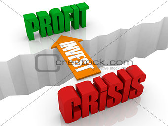INVEST is the bridge from CRISIS to PROFIT.