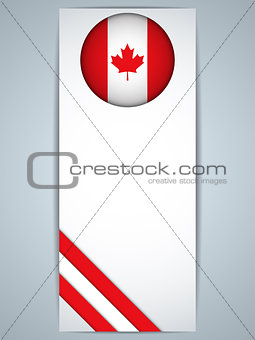 Canada Country Set of Banners