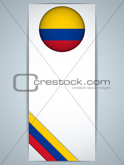  Colombia Country Set of Banners