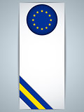 Europe Country Set of Banners
