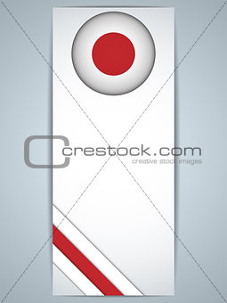 Japan Country Set of Banners