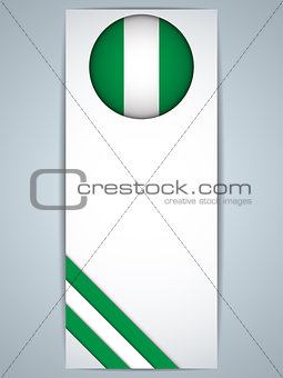Nigeria Country Set of Banners