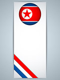 North Korea Country Set of Banners