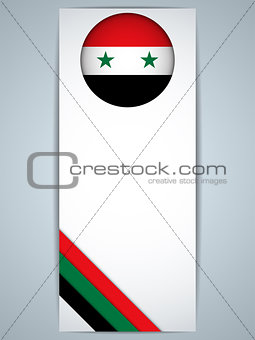 Syria Country Set of Banners