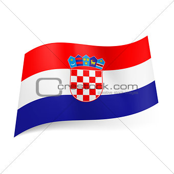 State flag of Croatia.