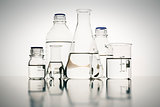 Laboratory glass bottles