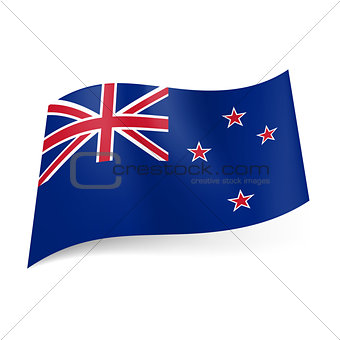 State flag of New Zealand.