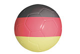 German flag graphic on soccer ball