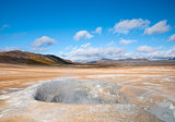 volcanic desert landscape in iceland