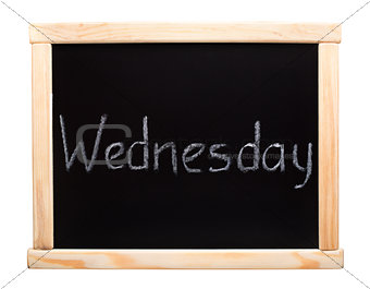 Days of the week: wednesday