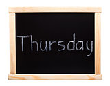 Days of the week: thursday
