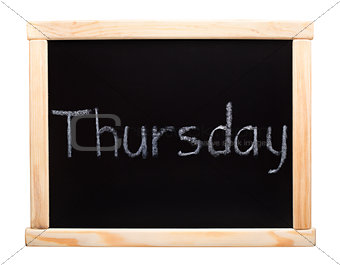 Days of the week: thursday