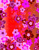 flower of happiness, floral background