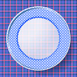 image dishes with a pattern on a napkin