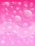  Air bubble on pink background