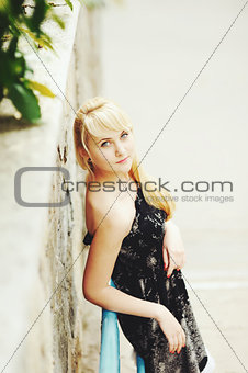 blond hair young girl