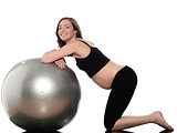 Pregnant Woman Swiss Ball Fitness